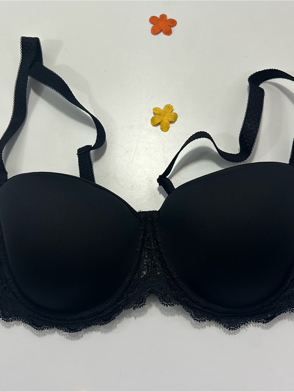 Simone Perele Black Caresse Bra 36D NWT